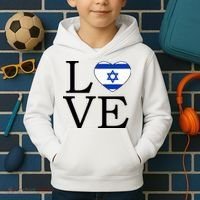 Israel Love Stand With Israel Kids Hoodie thumb 2
