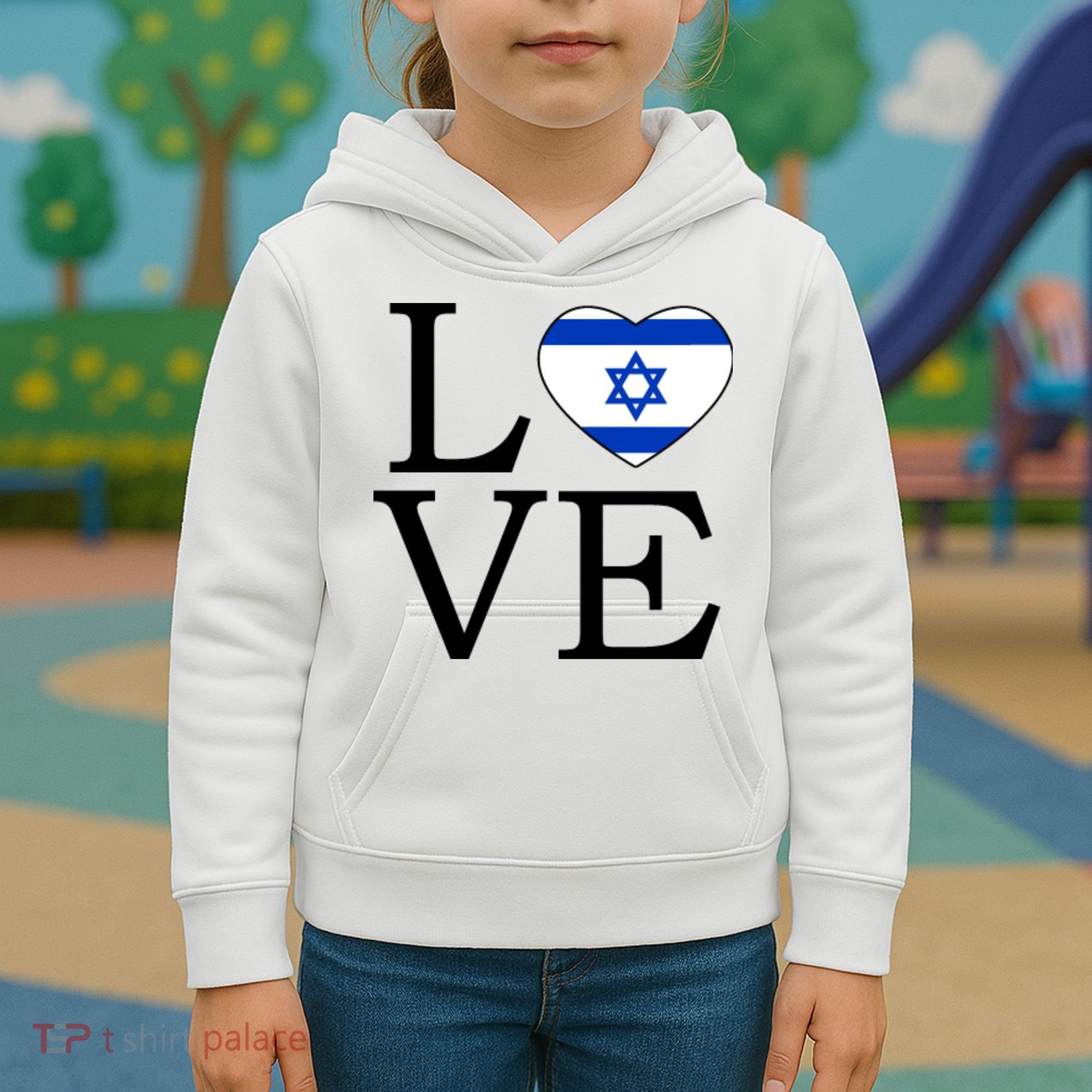 Israel Love Stand With Israel Kids Hoodie
