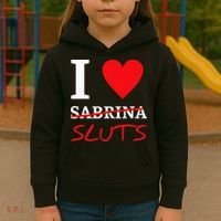 I Love Sabrina Sluts Apparel Kids Hoodie thumb 3