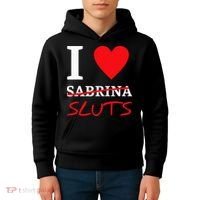 I Love Sabrina Sluts Apparel Kids Hoodie thumb 4