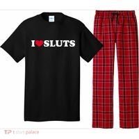 I Love Sluts I Heart Sluts Baby Pajama Set thumb 0