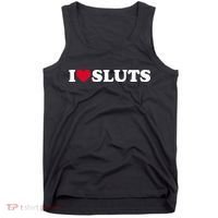 I Love Sluts I Heart Sluts Baby Tank Top thumb 0