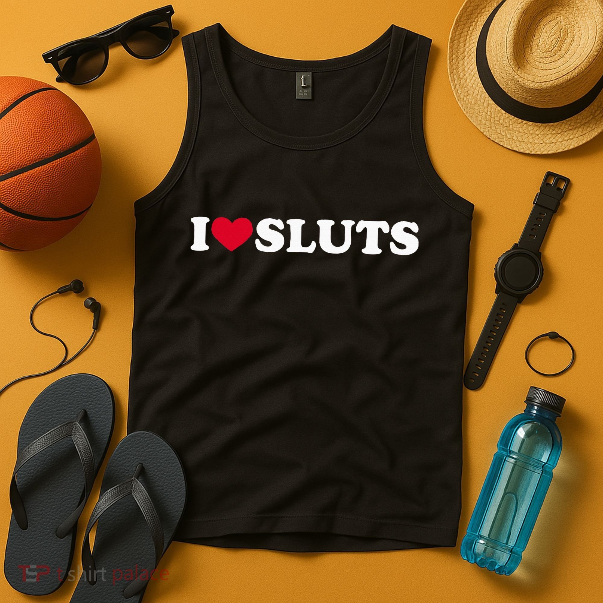 I Love Sluts I Heart Sluts Baby Tank Top