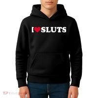 I Love Sluts I Heart Sluts Baby Kids Hoodie thumb 4