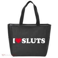 I Love Sluts I Heart Sluts Baby Tote Bag thumb 0