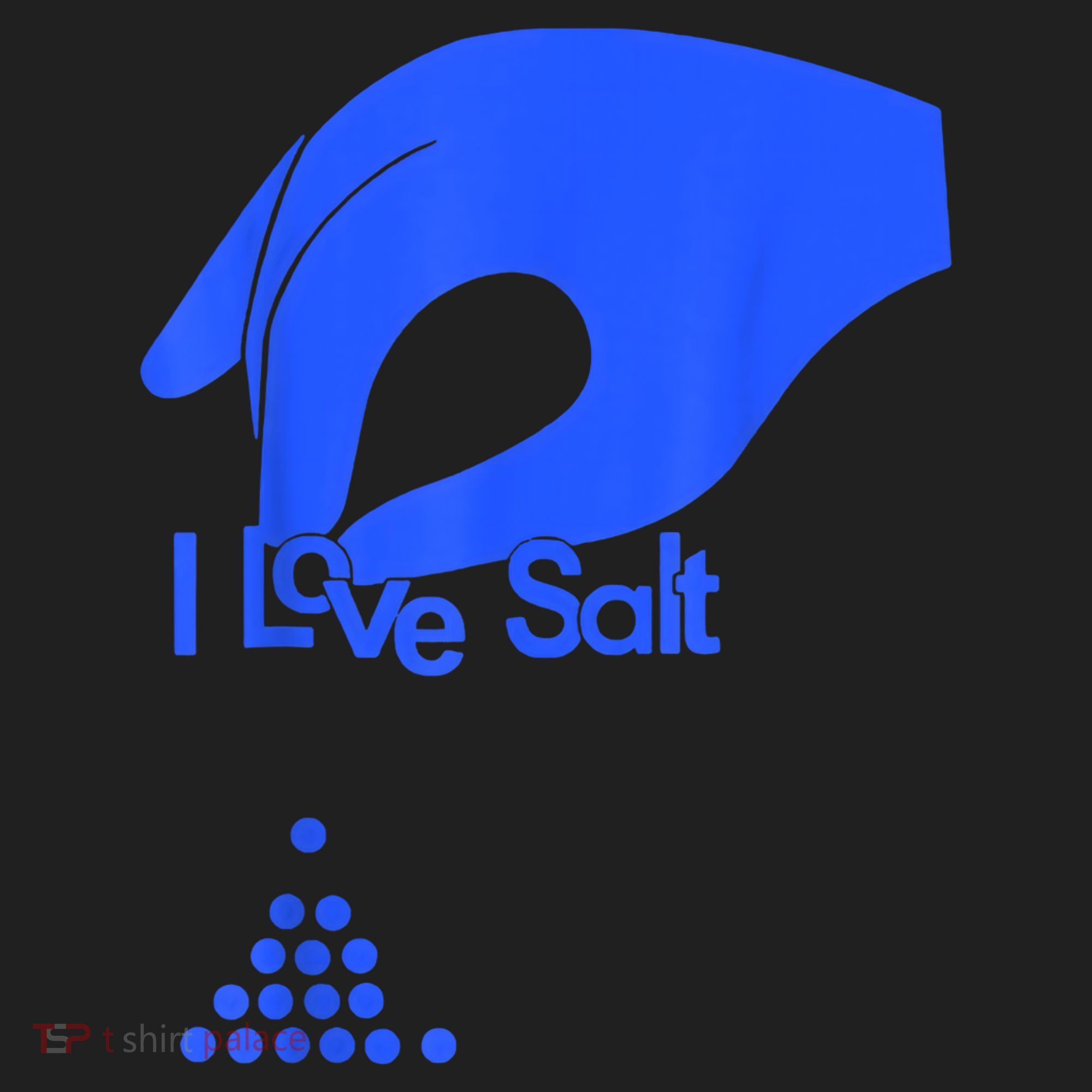 I Love Salt Tee 7 Panel Mesh Trucker Snapback Hat