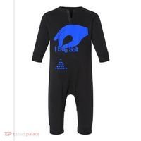 I Love Salt Tee Infant Fleece One Piece thumb 0