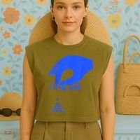 I Love Salt Tee Garment-Dyed Women's Muscle Tee thumb 4