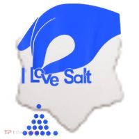 I Love Salt Tee Ceramic Ornament thumb 2