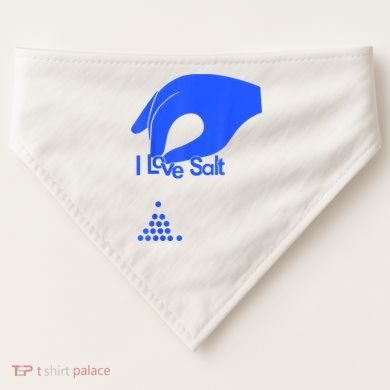 I Love Salt Tee USA-Made Doggie Bandana