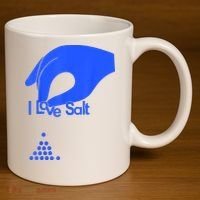 I Love Salt Tee 11oz C Handle Ceramic Mug thumb 3