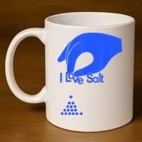 I Love Salt Tee 11oz C Handle Ceramic Mug thumb 4