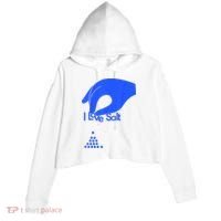 I Love Salt Tee Crop Fleece Hoodie thumb 0