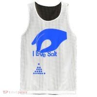 I Love Salt Tee Mesh Reversible Basketball Jersey Tank thumb 0
