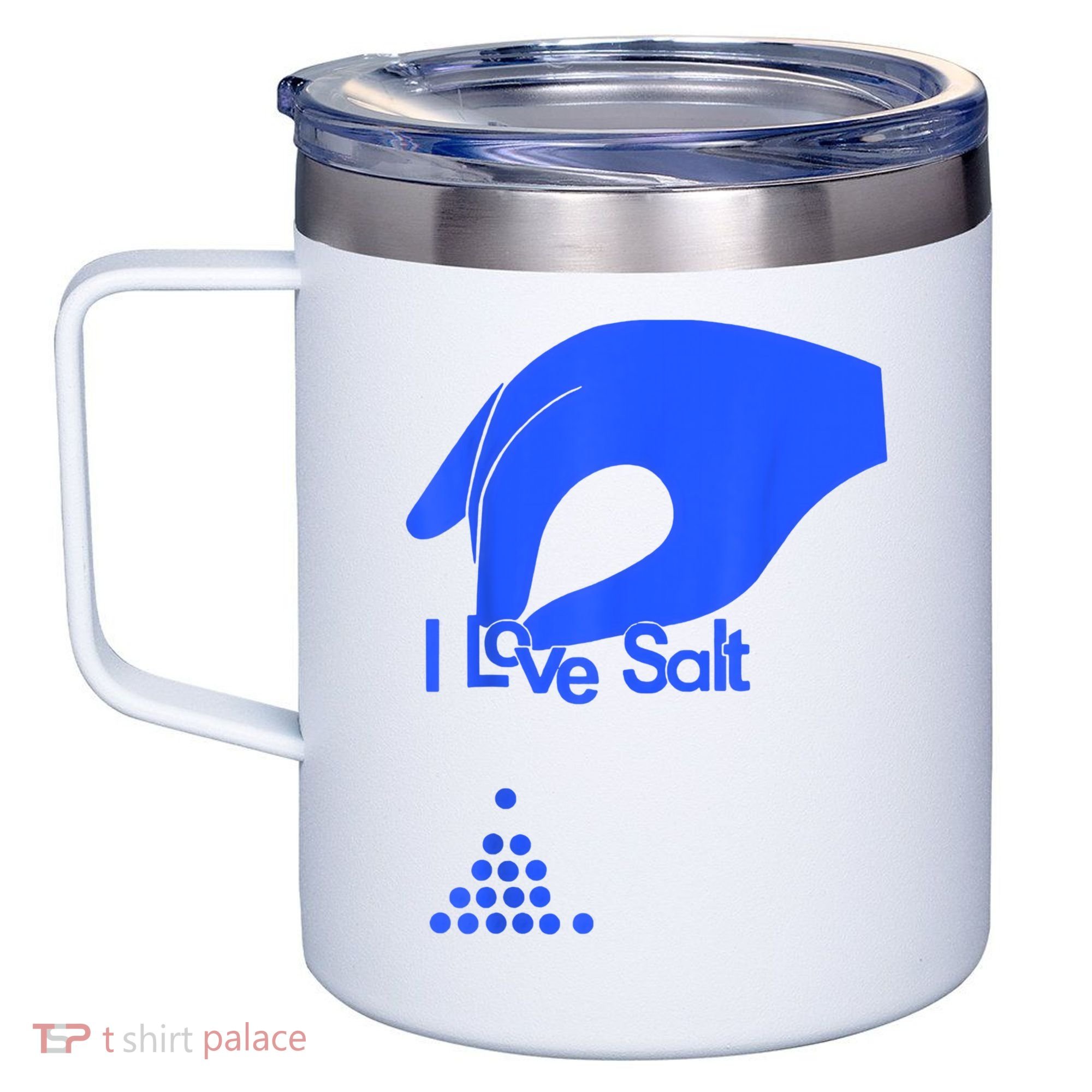 I Love Salt Tee 12oz Stainless Steel Coffee Mug