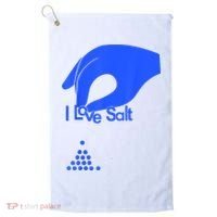 I Love Salt Tee Golf Towel thumb 0