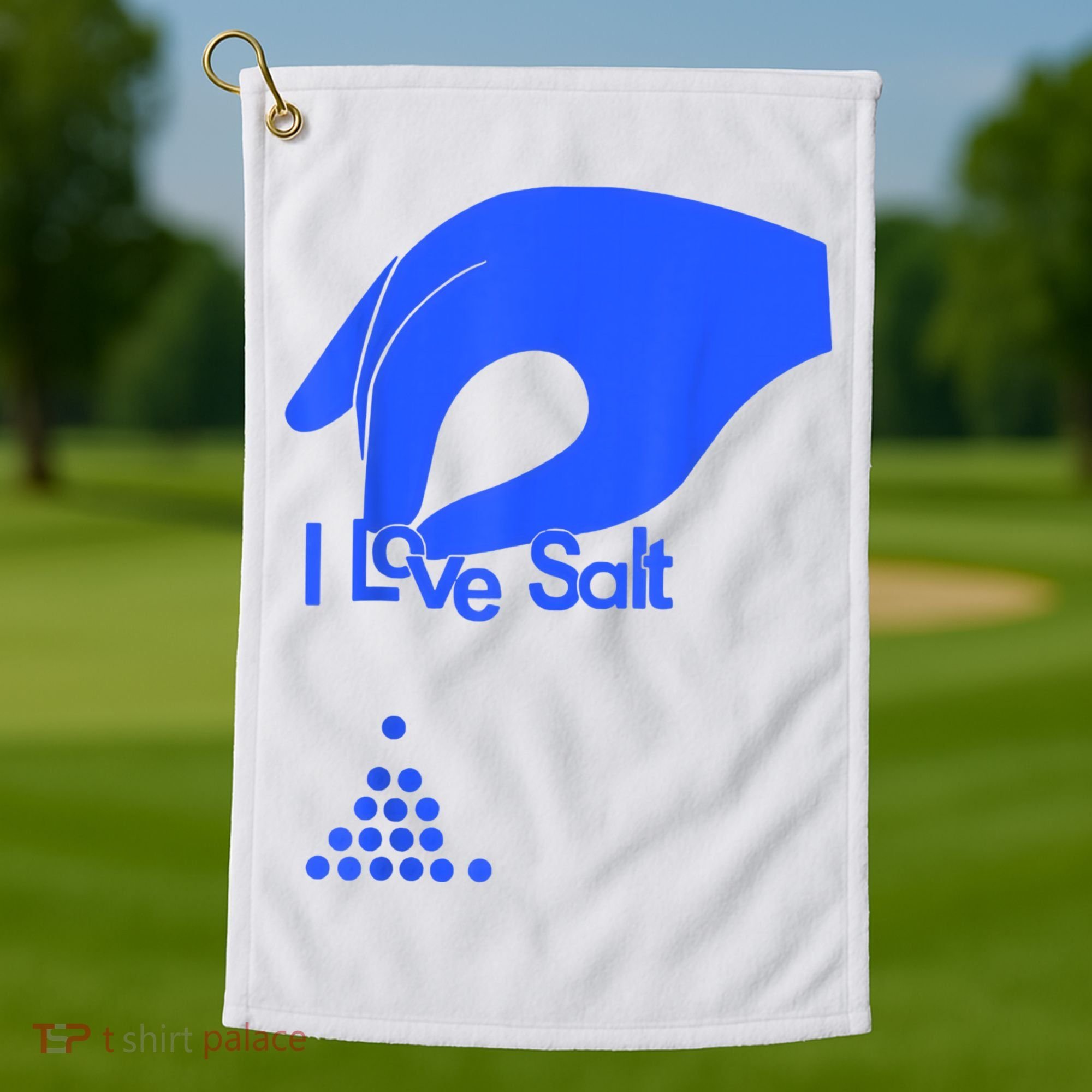 I Love Salt Tee Golf Towel