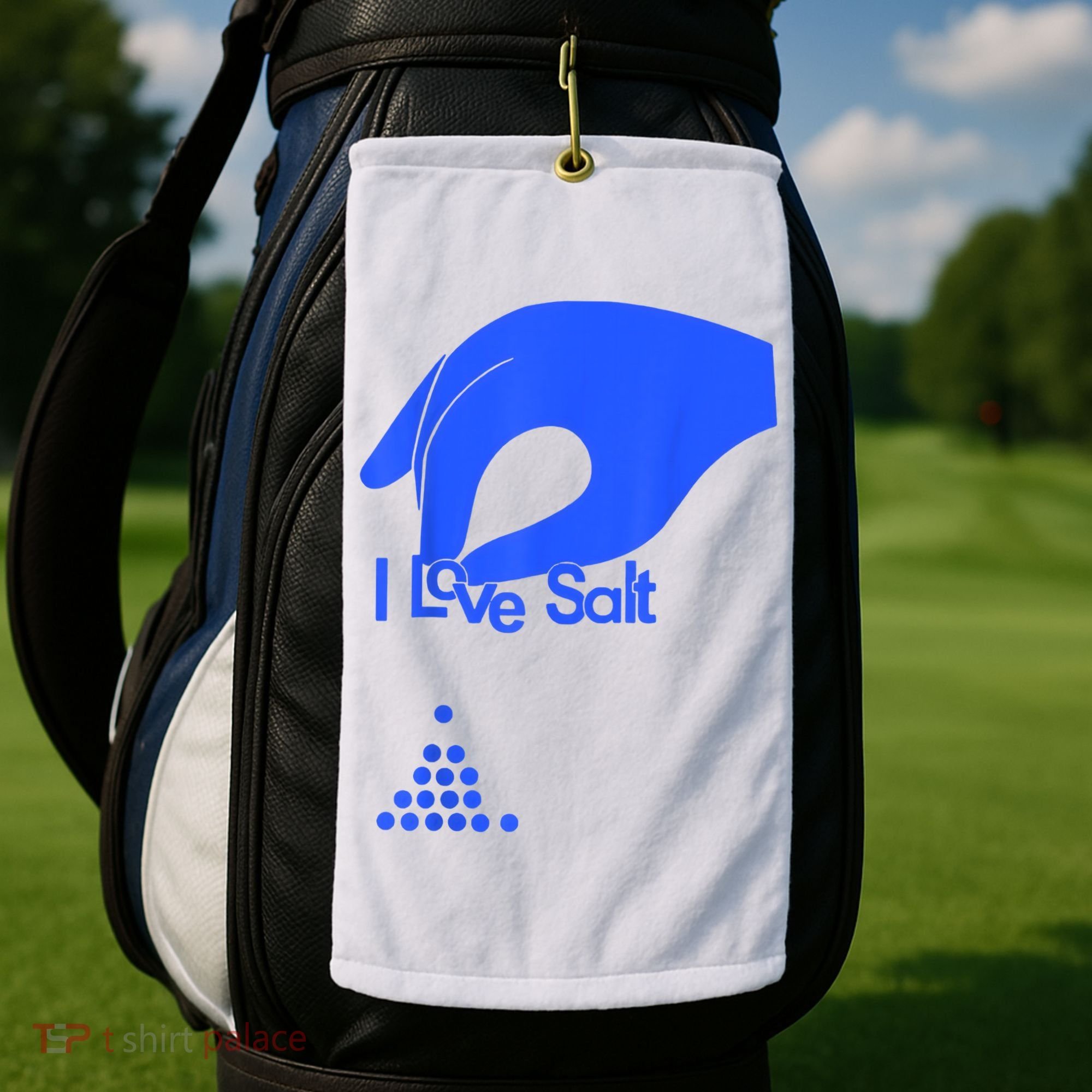 I Love Salt Tee Golf Towel