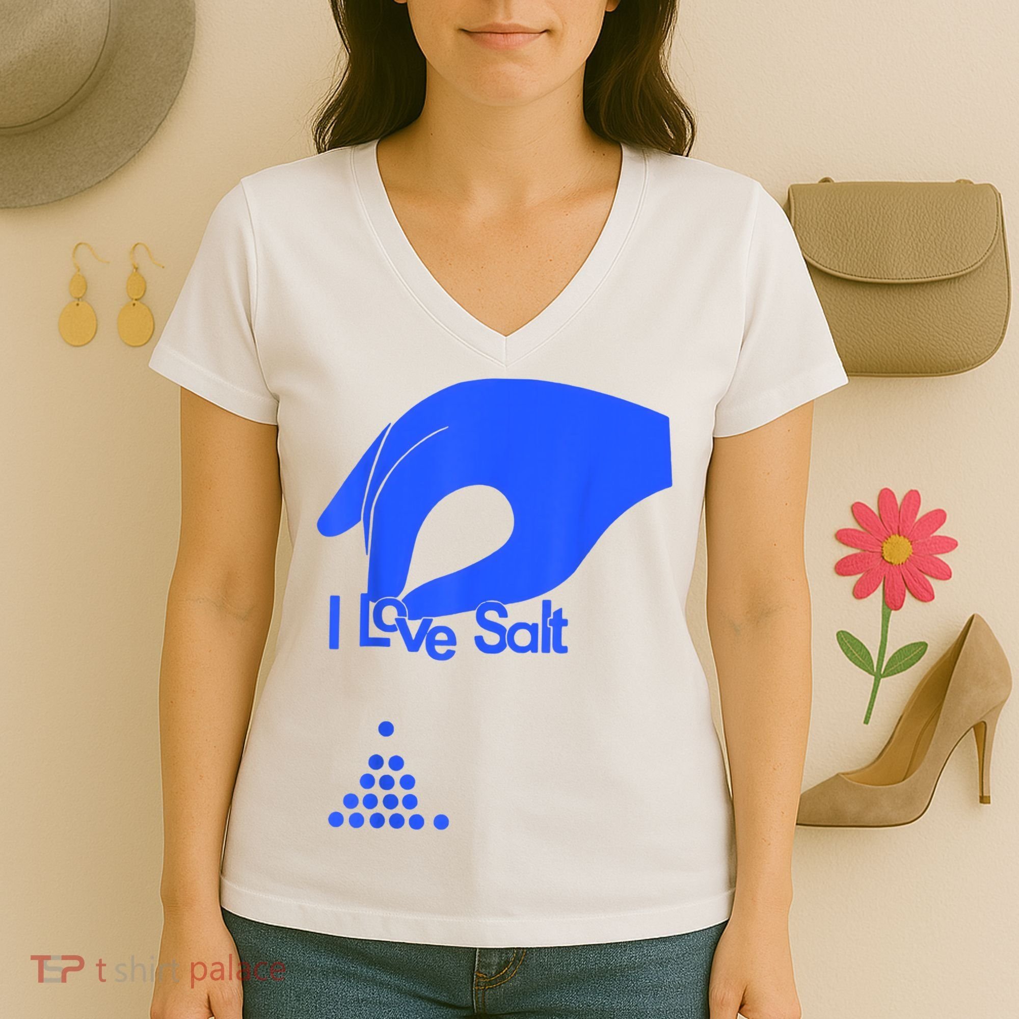 I Love Salt Tee Women's V-Neck T-Shirt