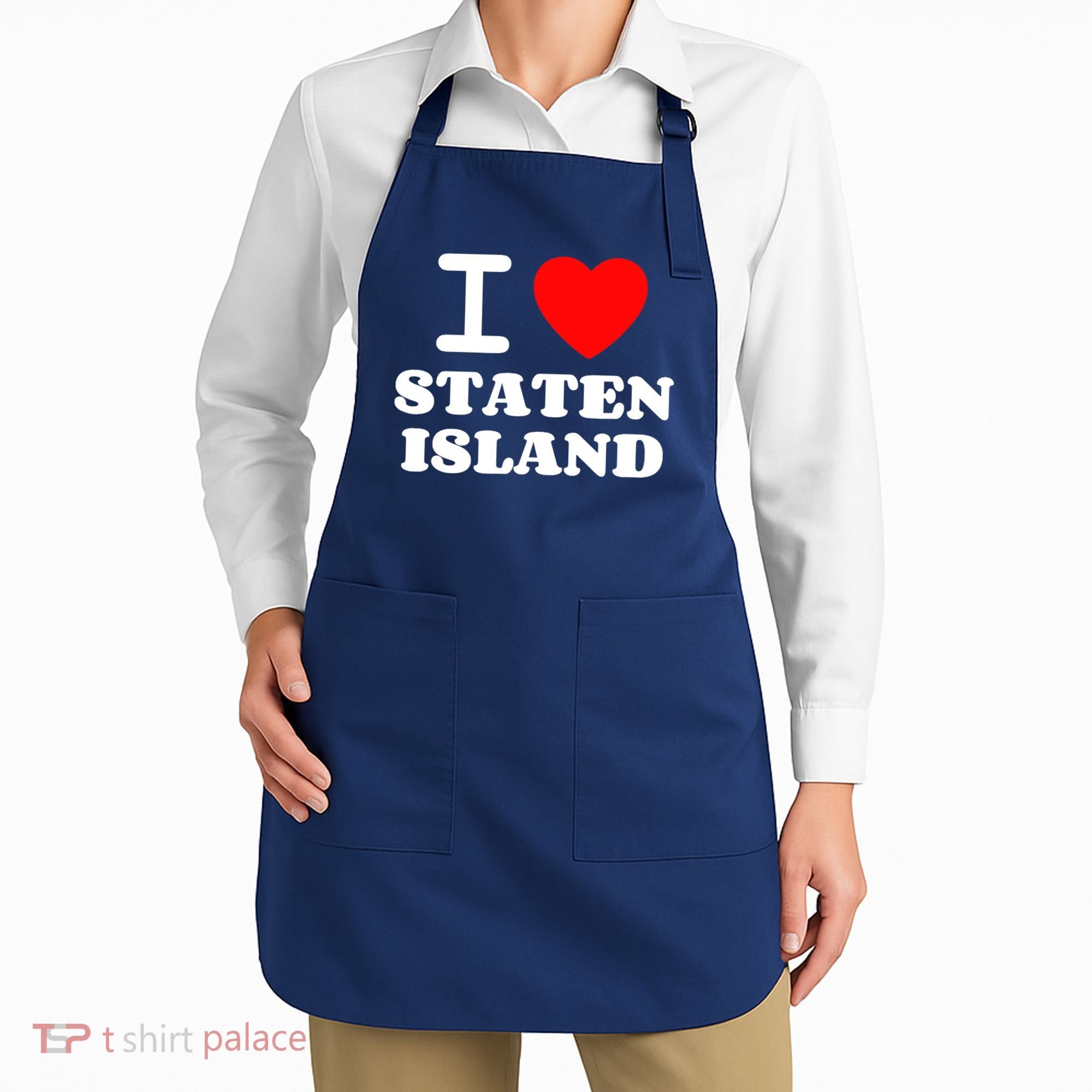 I Love Staten Island Apron