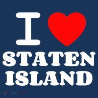 I Love Staten Island Button thumb 1