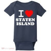 I Love Staten Island Baby Bodysuit thumb 0