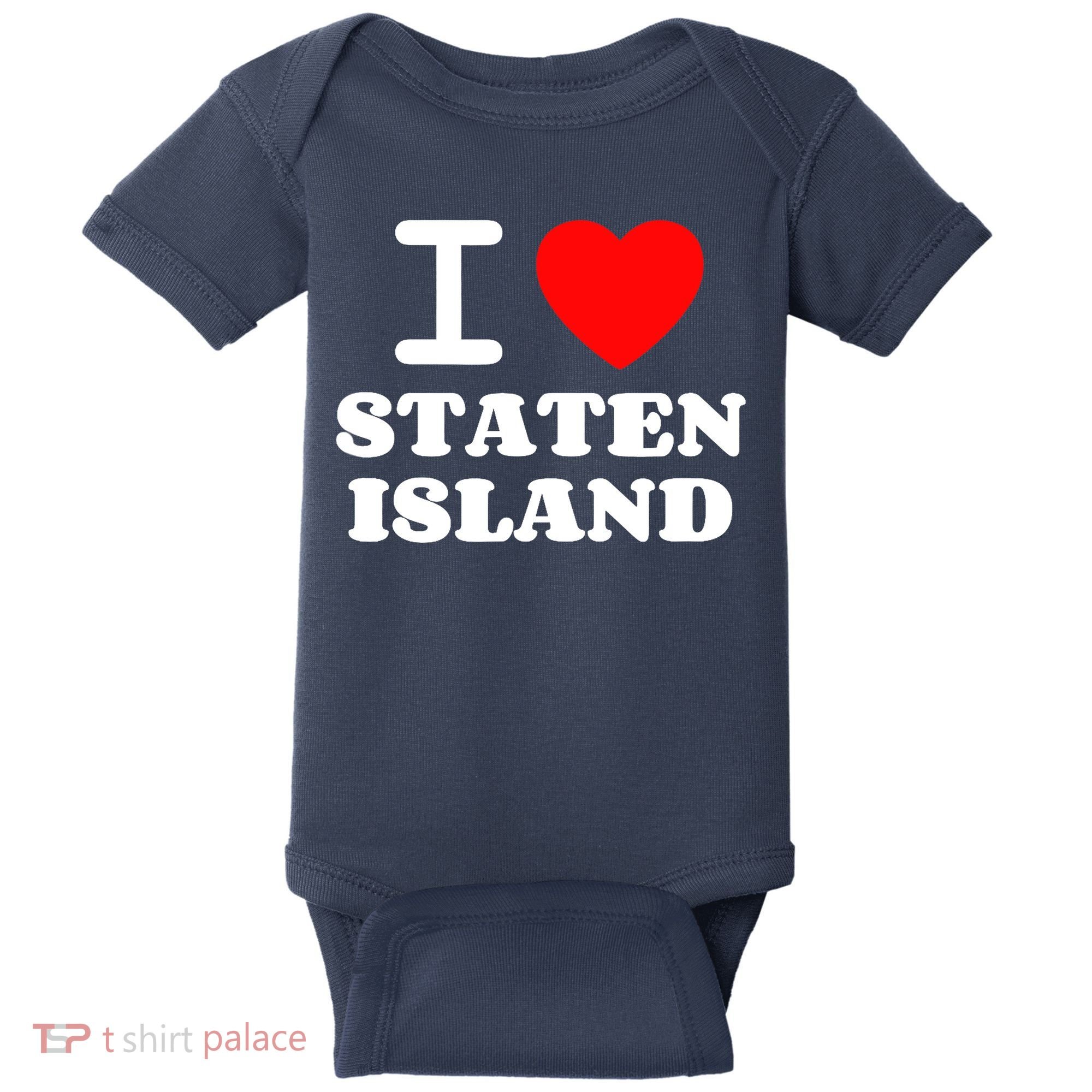 I Love Staten Island Baby Bodysuit