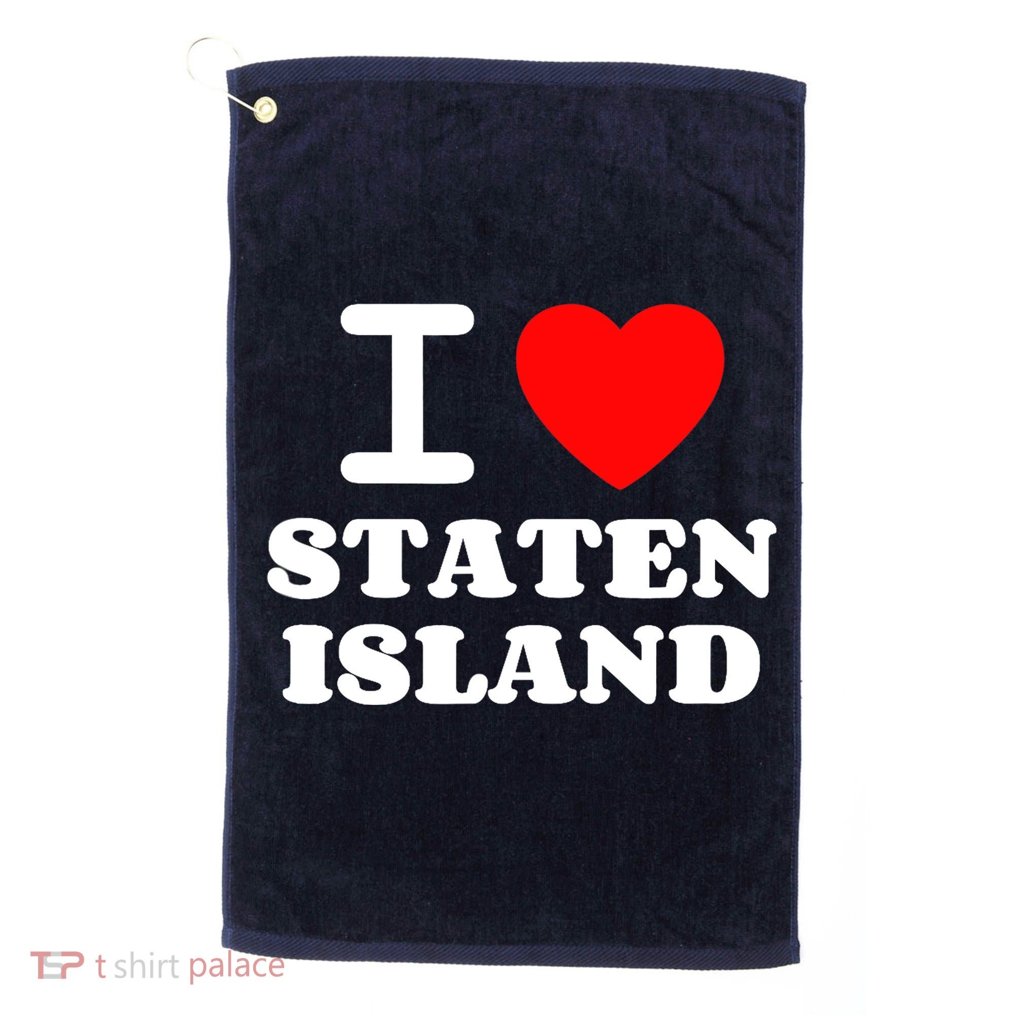 I Love Staten Island Golf Towel