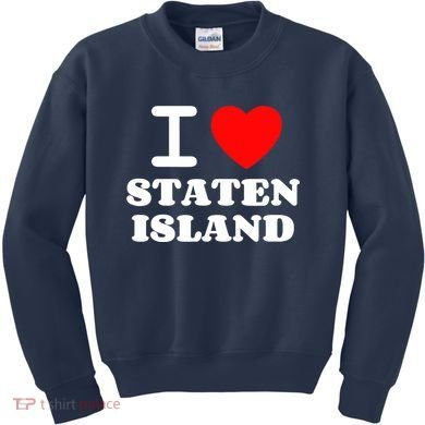 I Love Staten Island Kids Sweatshirt