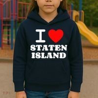 I Love Staten Island Kids Hoodie thumb 3