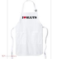 I Love Sluts I Heart Sluts Baby Apron thumb 0