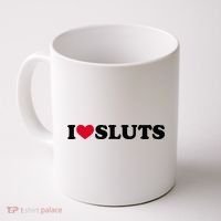I Love Sluts I Heart Sluts Baby Coffee Mug thumb 0