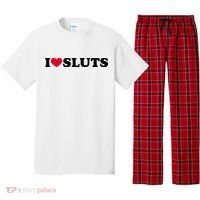 I Love Sluts I Heart Sluts Baby Pajama Set thumb 0