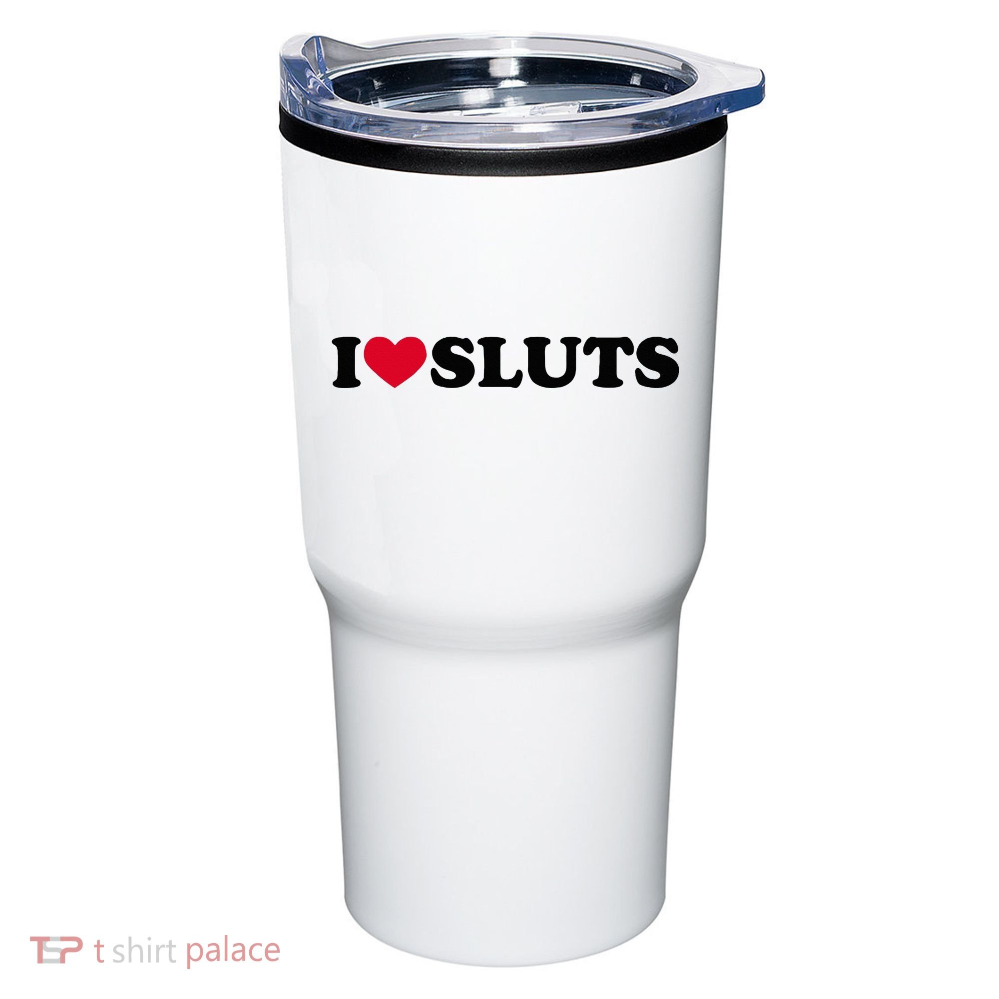 I Love Sluts I Heart Sluts Baby Tumbler