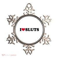 I Love Sluts I Heart Sluts Baby Ornament thumb 0
