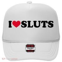 I Love Sluts I Heart Sluts Baby Hat thumb 0