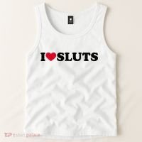 I Love Sluts I Heart Sluts Baby Tank Top thumb 2