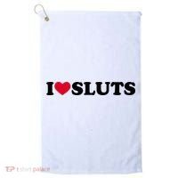 I Love Sluts I Heart Sluts Baby Golf Towel thumb 0