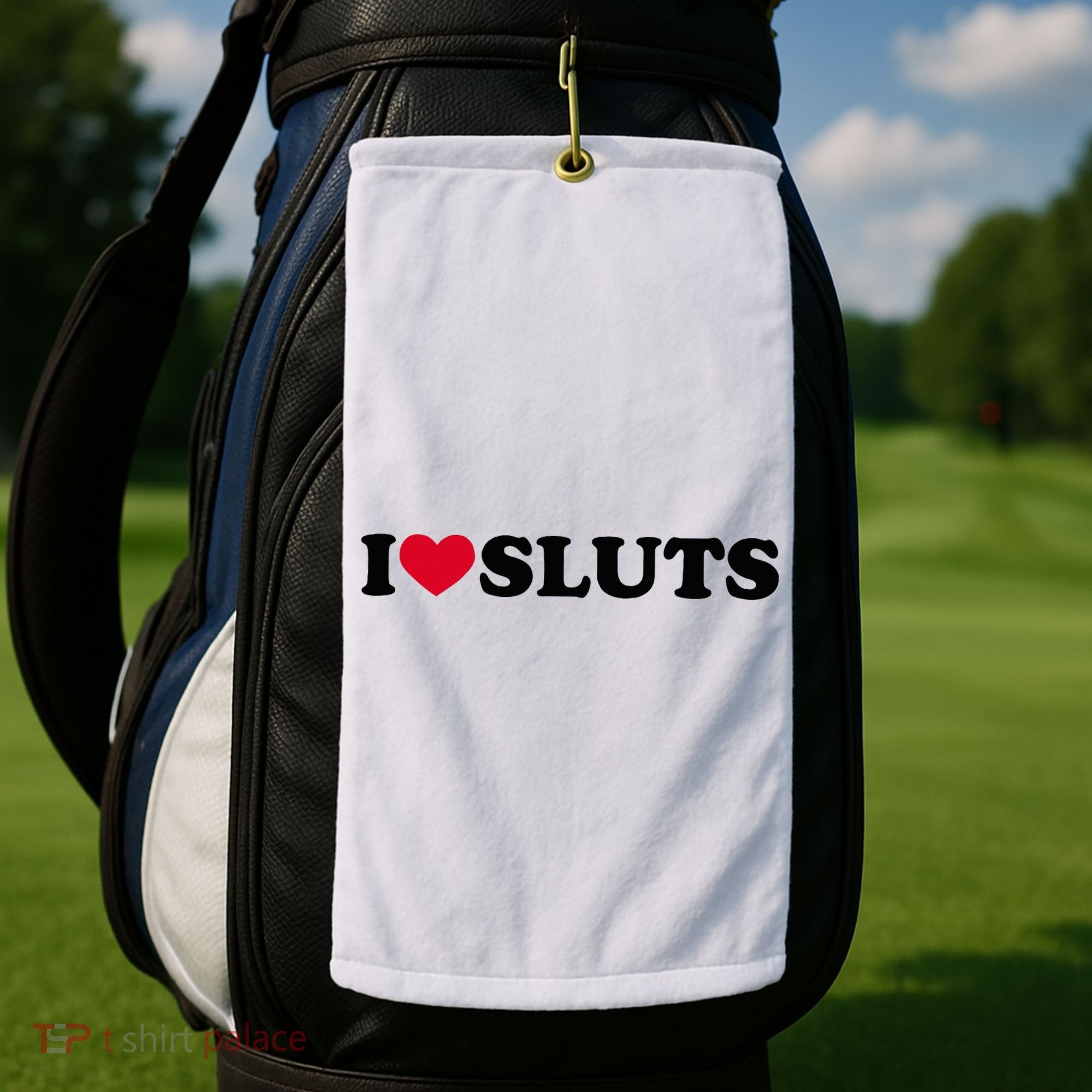 I Love Sluts I Heart Sluts Baby Golf Towel