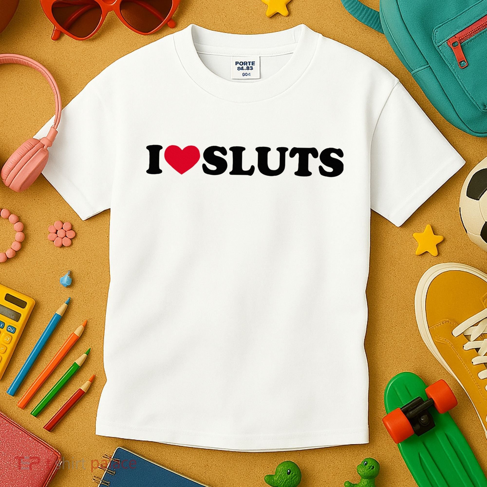 I Love Sluts I Heart Sluts Baby Kids T-Shirt