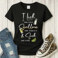 I Lick Salt Swallow Tequila Suck Lime Cinco De Mayo Mexico Women's T-Shirt thumb 3