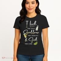 I Lick Salt Swallow Tequila Suck Lime Cinco De Mayo Mexico Women's T-Shirt thumb 4