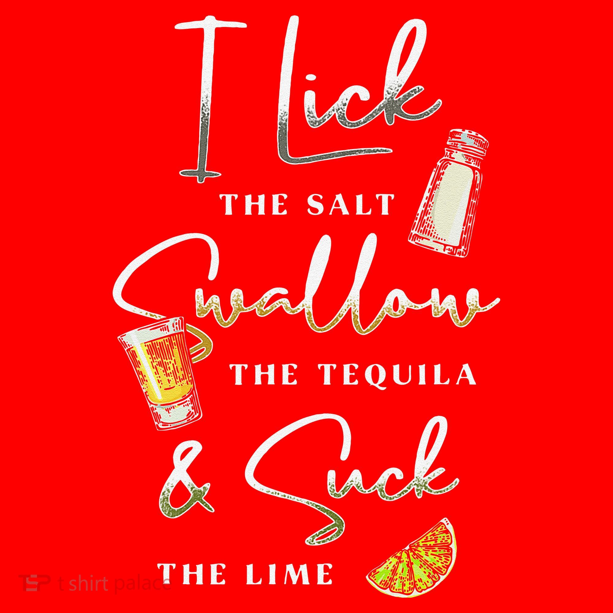 I Lick Salt Swallow Tequila Suck Lime Cinco De Mayo Mexico Santa Hat