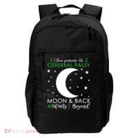 I Love Someone To The Moon And Back Cerebral Palsy Awareness Gift Backpack thumb 0