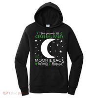 I Love Someone To The Moon And Back Cerebral Palsy Awareness Gift Women's Hoodie thumb 0