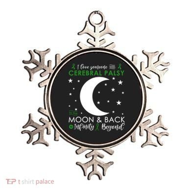 I Love Someone To The Moon And Back Cerebral Palsy Awareness Gift Ornament