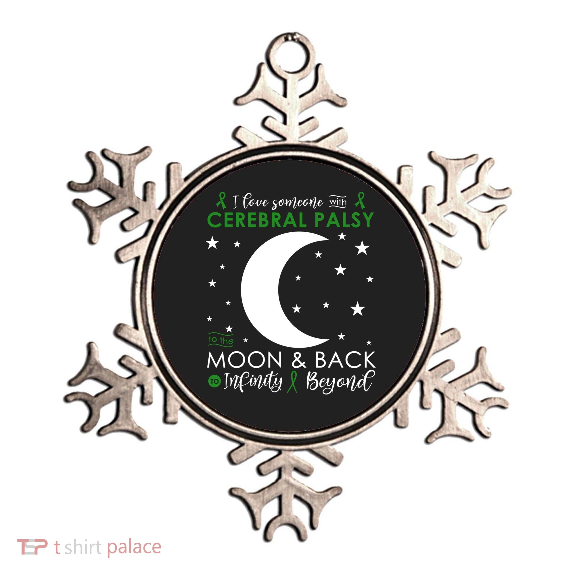 I Love Someone To The Moon And Back Cerebral Palsy Awareness Gift Ornament