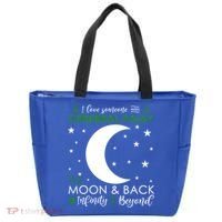 I Love Someone To The Moon And Back Cerebral Palsy Awareness Gift Tote Bag thumb 0