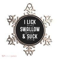 I LICK SWALLOW & SUCK Meme Cinco De Mayo Fun TEQUILA Ornament thumb 0