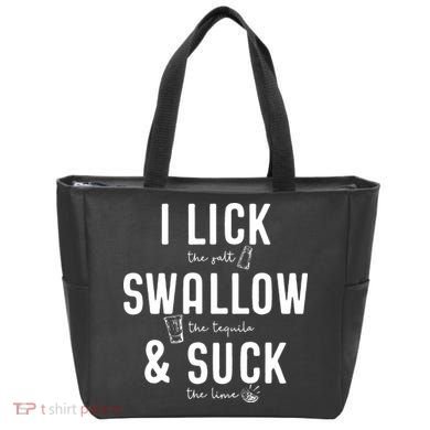 I LICK SWALLOW & SUCK Meme Cinco De Mayo Fun TEQUILA Tote Bag